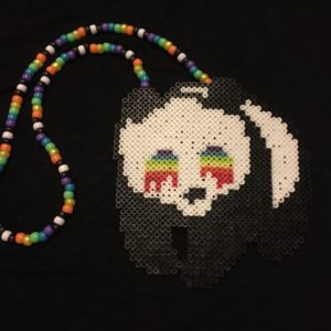 Eye melt Panda Perler