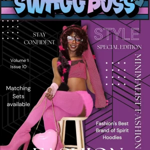 Faux Mink Pink Kitty Hoody