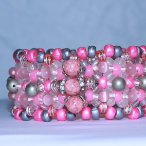 Pink Kandi Cuff